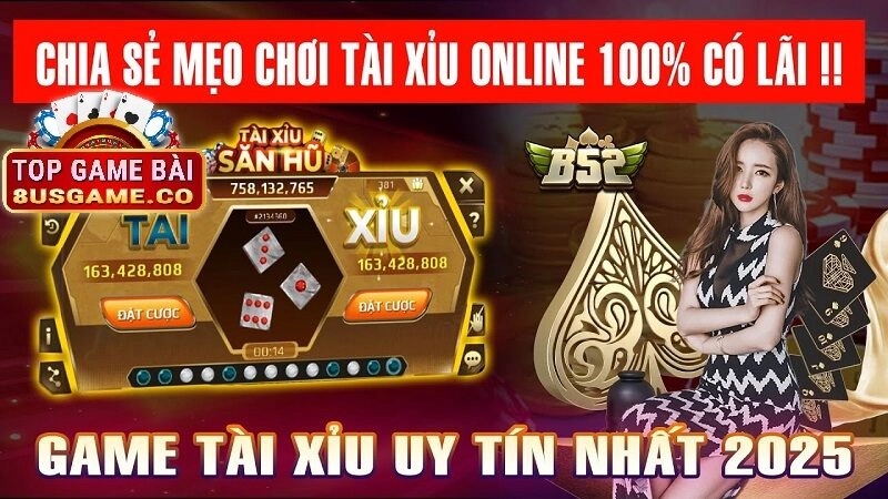Cách chơi Tài xỉu online trên 8US