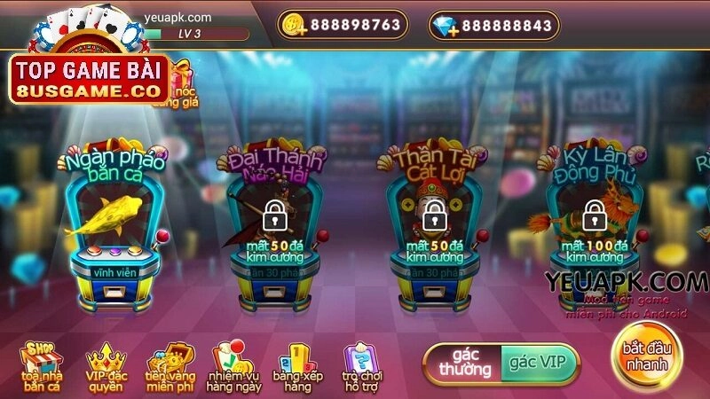 Khám phá thế giới đại dương trong Bắn Cá Mod 8US